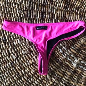 Hot pink boutine LA bikini bottom